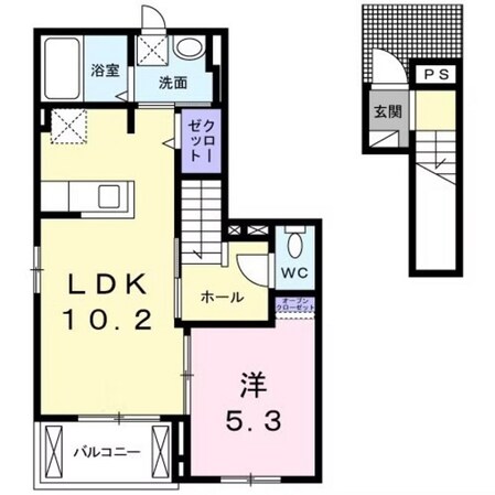 フィオーレ　プリート　Ⅲの物件間取画像